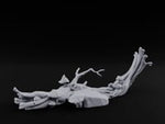 Fungus-Capped Branch-Splayed Fallen Log with Mushrooms turntable