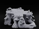 Ring-Grained Fungus-Smothered Forest Stump turntable