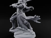 Hair Whipping Sword Raised Elf Swordmaster turntable