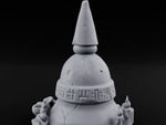 Glyph-Banded Candle-Flanked Sacred Bell Stupa Shrine turntable