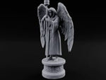 Hooded Torch-Bearing Winged Angel Statue turntable