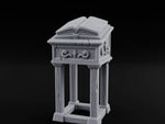 Scroll-Carved Tome-Splayed Scholar's Book Lectern turntable