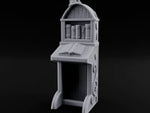 Candle-Crowned Tome-Racked Scholar's Secretary Desk turntable