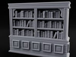Panel-Drawered Tome-Packed Noble Library Bookcase turntable