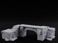 Skull-Carved Vine-Choked Stone Arch Bridge turntable