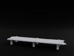 Plank-Top Rope-Lashed Long Feasting Table turntable