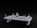 Bread-Piled Flagon-Crowded Feast Banquet Table turntable