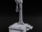 Noose-Hung Spike-Rimmed Execution Gallows Platform turntable