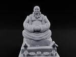 Bead-Necklaced Offering-Bowled Laughing Monk Shrine Statue turntable