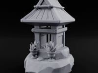 Potted-Plant Rocky-Based Japanese Wayside Shrine Altar turntable