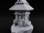 Potted-Plant Rocky-Based Japanese Wayside Shrine Altar turntable