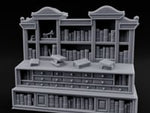 Skull-Shelved Drawer-Banked Scholar's Grand Library Cabinet turntable