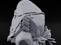 Rope-Bound Leaf-Cradled Sacred Standing Stone Altar turntable