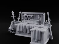 Weapon-Hung Chain-Stitched Warlord's Bed Chamber Set turntable
