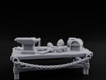 Anvil-Topped Chain-Slung Blacksmith Work Bench turntable
