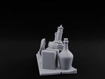 Wax-Dripped Tome-Leaned Scholar's Desk Clutter Set turntable