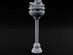 Rivet-Banded Flame-Surging Standing Torch Brazier Post turntable