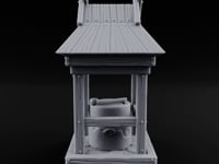 Ladle-Stirred Overflowing-Bowled Covered Water Well turntable