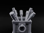 Mace-Stuffed Ring-Handled Weapon Storage Crate turntable