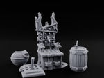 Rope-Lashed Spike-Studded Torture Chair Clutter Set turntable