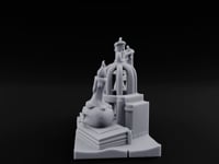 Candle-Dripped Orb-Cradled Arcane Candle Shrine Altar turntable