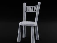 Grain-Streaked Slat-Backed Tavern Chair turntable
