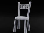 Grain-Streaked Slat-Backed Tavern Chair turntable