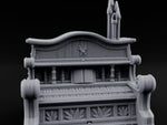 Candle-Topped Leaf-Carved Tavern Pipe Organ turntable