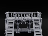 Baluster-Topped Rivet-Bolted Tavern Staircase Platform turntable