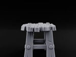 Bolt-Jointed Splinter-Topped Tavern Stool turntable