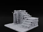 Hieroglyph-Etched Vine-Crept Stepped Pyramid Shrine Altar turntable