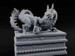 Cloud-Carved Claw-Lunging Eastern Dragon Guardian Statue turntable