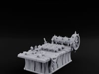 Spike-Rolled Skull-Scattered Torture Rack Table turntable
