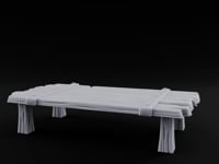 Plank-Lashed Rope-Bound Rustic Rectangular Table turntable