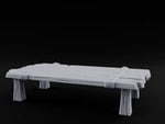 Plank-Lashed Rope-Bound Rustic Rectangular Table turntable