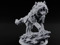 Jaws Snapping Lunging Armoured Dire Wolf turntable