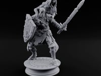 Crown Wearing Sword Thrusting Skeleton King turntable