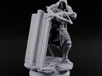 Shield Bracing Crossbow Aiming Human Crossbowman turntable