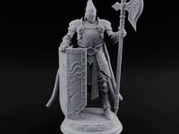 Halberd Hoisting Shield Bearing Human Knight turntable