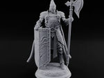 Halberd Hoisting Shield Bearing Human Knight turntable