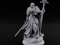 Staff Gripping Sword Trailing Human Paladin turntable
