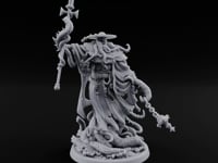 Tome Reading Staff Wielding Deep One Bishop A turntable