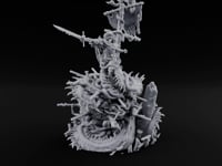 Tattered Banner Sword Thrusting Mutated Undead Pirate Captain turntable