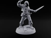 Twin Blade Slashing Human Rogue turntable