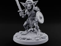 Sneering Blade Raising Goblin Warrior turntable