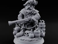 Blunderbuss Brandishing Dwarf Pirate turntable