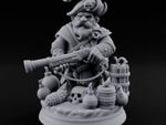 Blunderbuss Brandishing Dwarf Pirate turntable