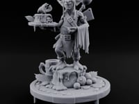 Platter Serving Cleaver Carrying Goblin Chef turntable