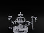Bunting-Strung Lantern-Flanked Goblin Market Fountain Set turntable
