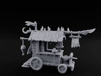 Spike-Rimmed Trinket-Hung Goblin Market Cart turntable